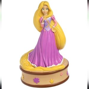 Disney Rapunzel Figurine Bank in Purple and Yellow